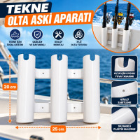 3'lü Tekne Olata Askı Aparatı - Olta Düzenleyici 3'lü Tekne Olata Askı Aparatı - Olta Düzenleyici