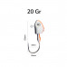 S.F. 20 gr Jig Head - 0/5 İğne - Renk: S02 S.F. 20 gr Jig Head - 0/5 İğne - Renk: S02
