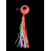 S.F. Melek Gözü Jig 150g Turuncu UV - 0/3 No Paslanmaz İğne - Kırmızı Glow  Saçak