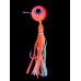 S.F. Melek Gözü Jig 150g Kırmızı UV - 0/3 No Paslanmaz İğne - Kırmızı Glow  Saçak