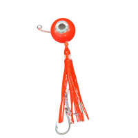 S.F. Melek Gözü Jig 250g Kırmızı UV - 0/5 No Paslanmaz İğne - Kırmızı  Saçak