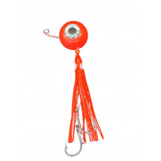 S.F. Melek Gözü Jig 120g Kırmızı UV - 0/2 No Paslanmaz İğne - Kırmızı  Saçak