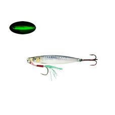 S.F. Sardin Jig 22g - Color: 1 - Fake Bait Spoon Rapala - Best Glow Jig Bait for Sea Bass, Bonito, Bluefish, Chinkop, Pike