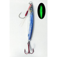 S.F. Sardin Jig 29g - Color: 3 - Fake Bait Spoon Rapala - Best Glow Jig Bait for Sea Bass, Bonito, Bluefish, Chinkop, Pike