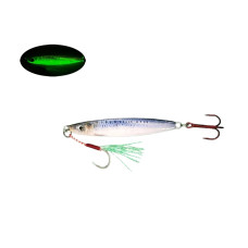 S.F. Sardin Jig 34g - Color: 3 - Fake Bait Spoon Rapala - Best Glow Jig Bait for Sea Bass, Bonito, Bluefish, Chinkop, Pike