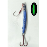 S.F. Sardin Jig 22g - Color: 4 - Fake Bait Spoon Rapala - Best Glow Jig Bait for Sea Bass, Bonito, Bluefish, Chinkop, Pike