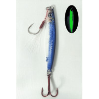 S.F. Sardin Jig 22g - Color: 4 - Fake Bait Spoon Rapala - Best Glow Jig Bait for Sea Bass, Bonito, Bluefish, Chinkop, Pike
