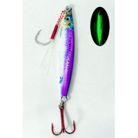 S.F Sardin Jig 60g - Spoon Fake Fish Lures - Best Jig Bait for Sea Bass Bonito Bluefish Pike - Glow Jig -Color: 5