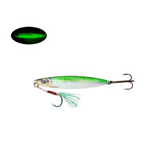 S.F. Sardin Jig 40g - Color: 9 - Fake Bait Spoon Rapala - Best Glow Jig Bait for Sea Bass, Bonito, Bluefish, Chinkop, Pike