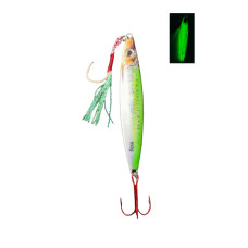S.F Sardin Jig 40g - Spoon Fake Fish Lures - Best Jig Bait for Sea Bass Bonito Bluefish Pike - Glow Jig -Color: 9