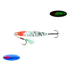 S.F. Sardin Jig 60g Renk: 11 - Sahte Yem Kaşık Rapala -Levrek, Palamut, Lüfer, Çinekop, Turna Jig Yem -Zebra Glow