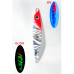 S.F. Sardin Jig 22g Color : 11 - Fake Bait Spoon Rapala -Sea Bass, Bonito, Bluefish, Chinkop, Pike Jig Bait -Zebra Glow
