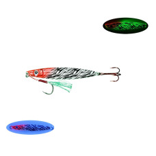 S.F. Sardin Jig 22g Color : 12 - Fake Bait Spoon Rapala -Sea Bass, Bonito, Bluefish, Chinkop, Pike Jig Bait -Zebra Glow