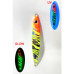S.F. Sardin Jig 34g Color: 13 - Fake Bait Spoon Rapala -Sea Bass, Bonito, Bluefish, Chinkop, Pike Jig Bait -Zebra Glow