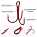 Kırmızı Üçlü İğne - 10 No - Jig, Rapala, Silikonlar ve Şamandıralar İçin - 6 Adet Kırmızı Üçlü İğne - 10 No - Jig, Rapala, Silikonlar ve Şamandıralar İçin - 6 Adet